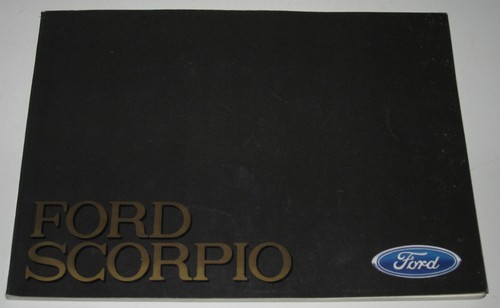 Betriebsanleitung ford scorpio - betriebsanleitung,